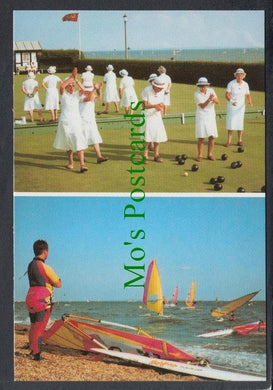 Windsurfers and Chalkwell Bowling Club, Essex - Mo’s Postcards 