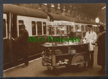 Load image into Gallery viewer, Railways Postcard - GWR Refreshment Trolley
