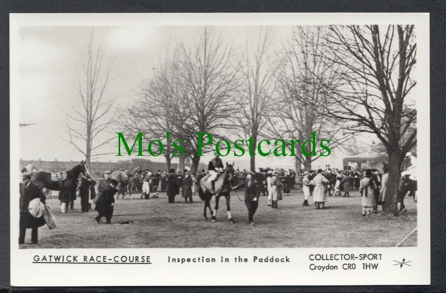 Horse Racing Postcard - Gatwick Race Course
