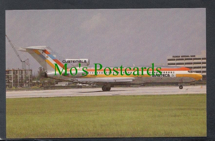 Aviation Postcard - Boeing 727 Aviateca Aeroplane