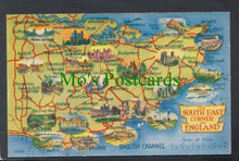 Load image into Gallery viewer, Map Postcard - The South East Corner of England
