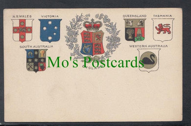 Heraldic Postcard - England and Oceania