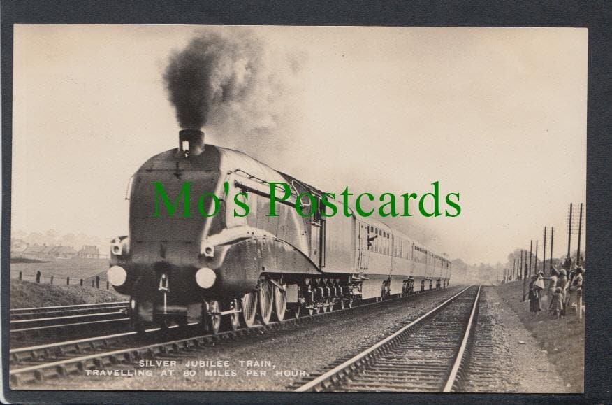 Railways Postcard - Silver Jubilee Train