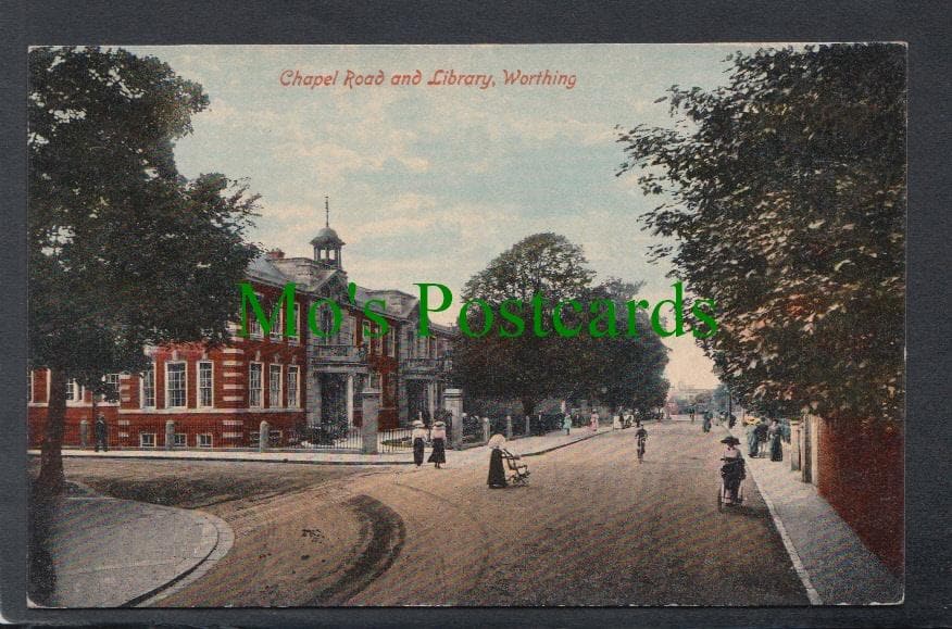 Chapel Road and Library, Worthing, Sussex