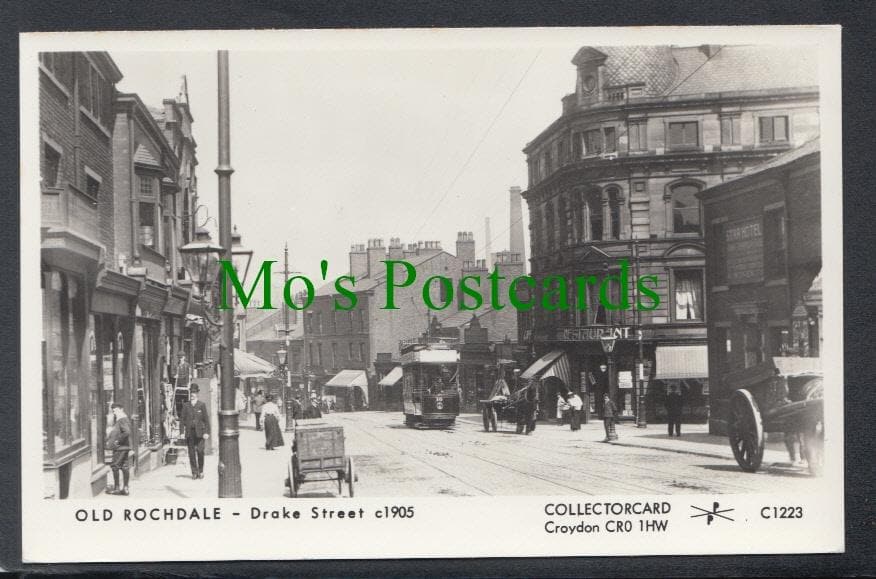 Drake Street c1905, Old Rochdale, Lancashire