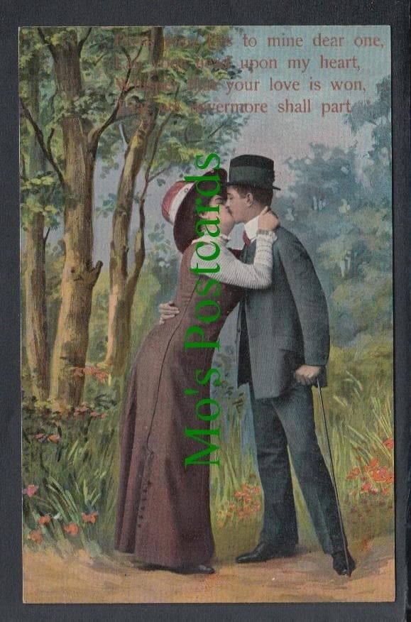 Glamour Postcard - Romantic Couple