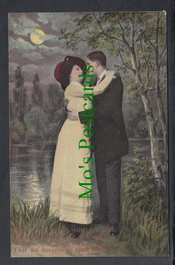 Glamour Postcard - Romantic Couple