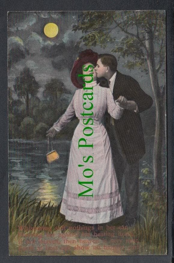 Glamour Postcard - Romantic Couple