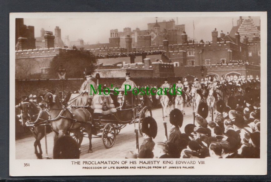 Royalty Postcard - Proclamation of King Edward VIII