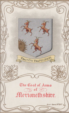 Heraldic Postcard - The Coat of Arms of Merionethshire - Mo’s Postcards 