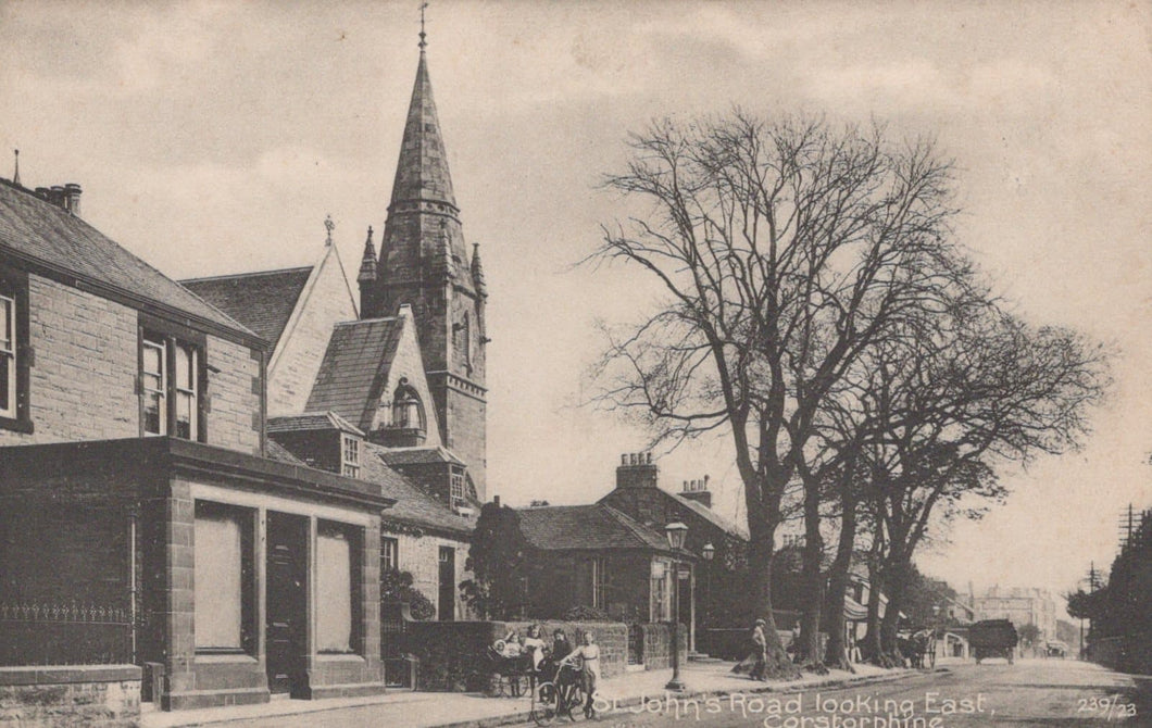 Scotland Postcard - St John's Road Looking East, Corstorphine - Mo’s Postcards 