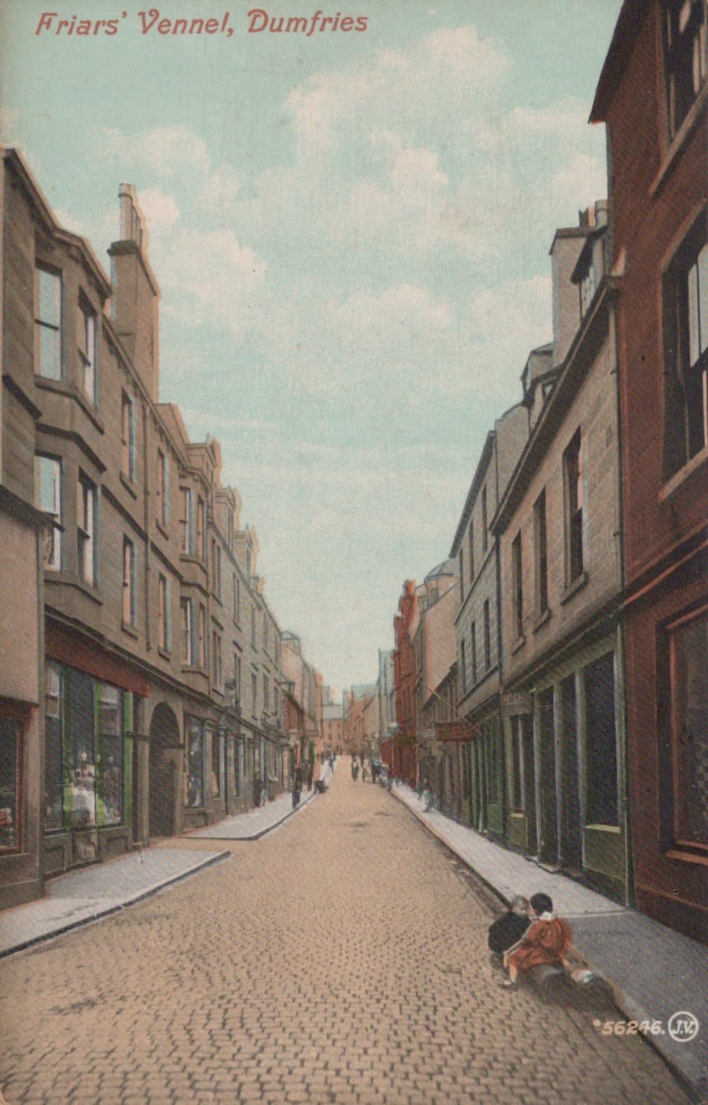 Scotland Postcard - Friars' Vennel, Dumfries - Mo’s Postcards 