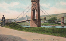Load image into Gallery viewer, Scotland Postcard - Melrose Suspension Bridge, 1905 - Mo’s Postcards 
