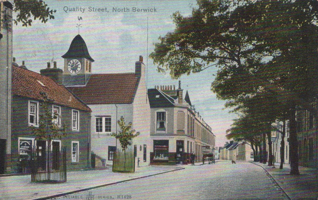Scotland Postcard - Quality Street, North Berwick, 1909 - Mo’s Postcards 