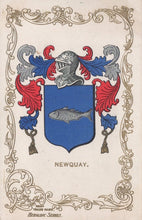 Load image into Gallery viewer, Heraldic Postcard - Newquay - Ja-Ja Heraldic Series - Mo’s Postcards 
