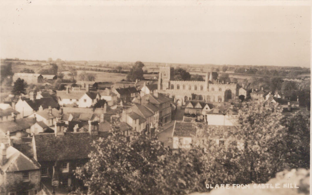 Suffolk Postcard - Clare From Castle Hill - Mo’s Postcards 