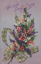 Load image into Gallery viewer, Greetings Postcard - Scotland - Flowers - For Auld Lang Syne - Mo’s Postcards 
