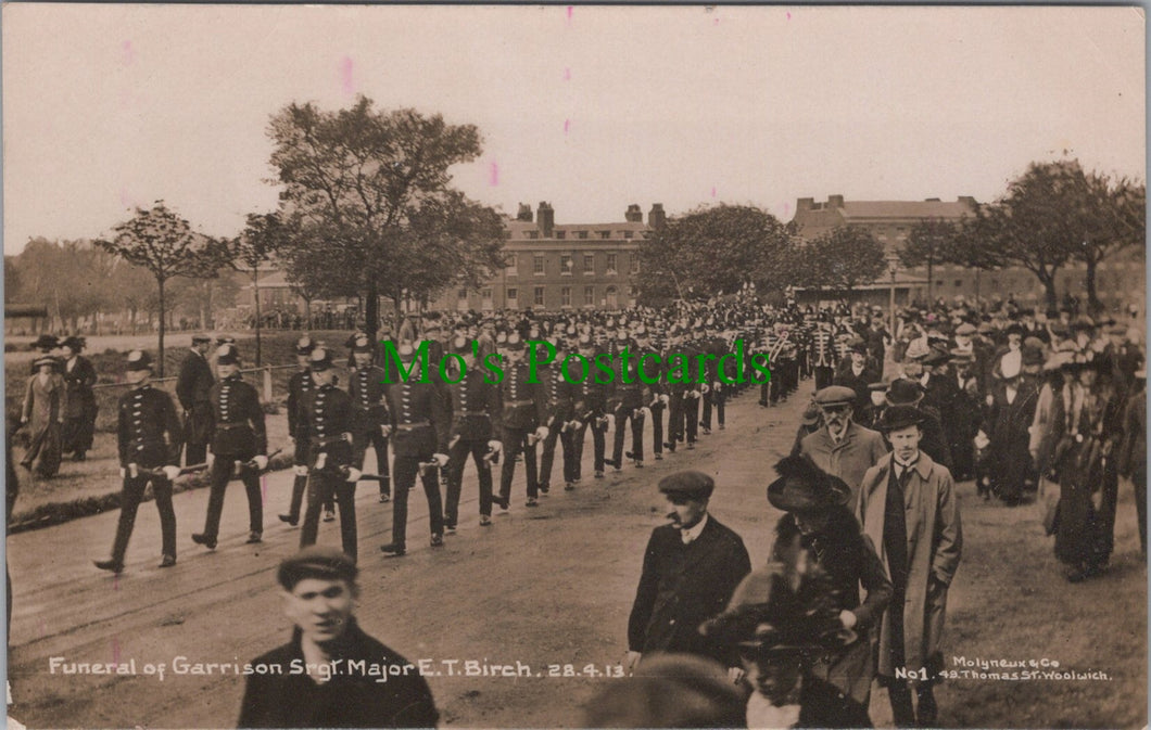 Funeral of Garrison Sgt Major E.T.Birch, Woolwich