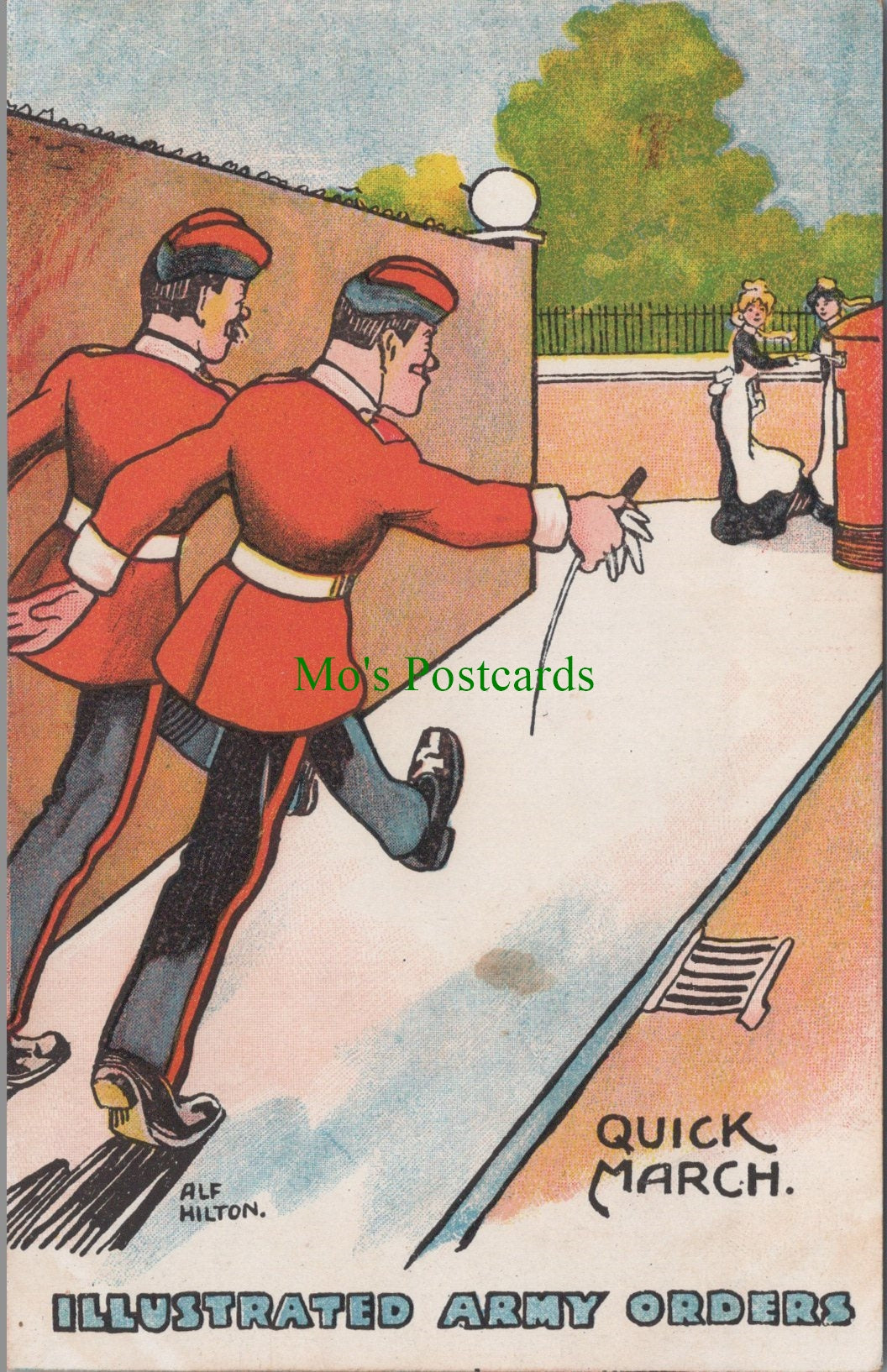 Military Postcard - Illustrated Army Orders