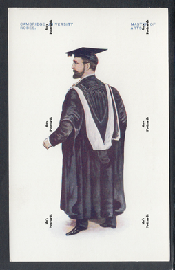 Education Postcard - Cambridge University Robes - Master of Arts - Mo’s Postcards 