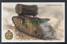 Load image into Gallery viewer, Military Postcard - Mark IV (Female) Tank, 6th (F) Battalion, The Tank Corps - Mo’s Postcards 
