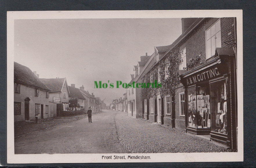 Suffolk Postcard - Front Street, Mendlesham - Mo’s Postcards 
