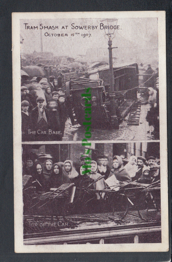 Tram Smash at Sowerby Bridge, Yorkshire