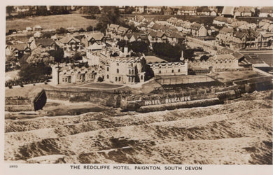 Devon Postcard - Aerial View of The Redcliffe Hotel, Paignton - Mo’s Postcards 