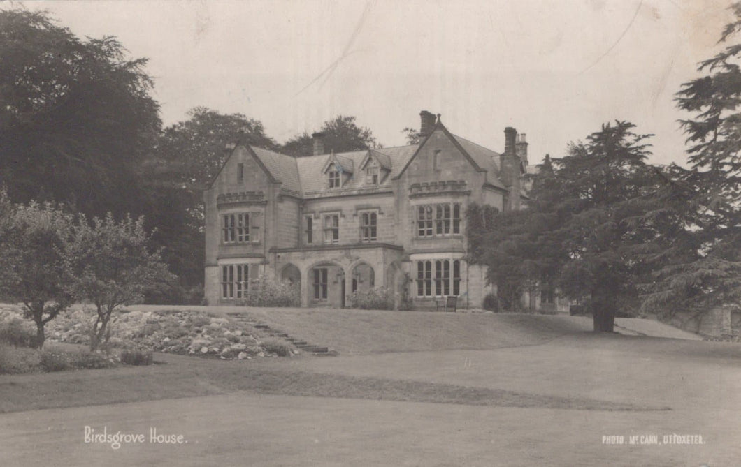 Derbyshire Postcard - Birdgrove House, Ashbourne - Mo’s Postcards 