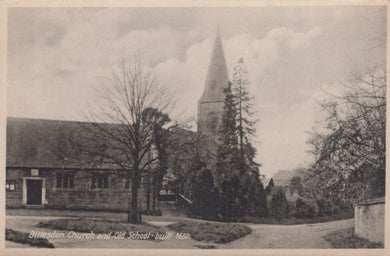 Leicestershire Postcard - Billesdon Church and Old School - Built 1650 - Mo’s Postcards 