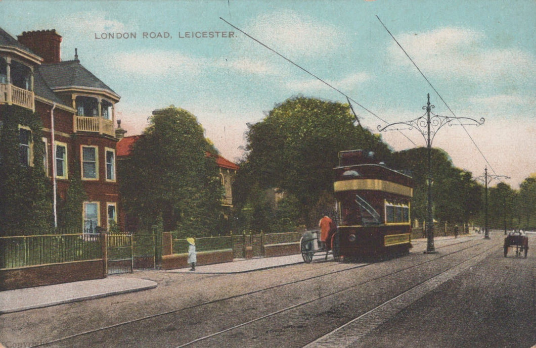 Leicestershire Postcard - London Road, Leicester - Mo’s Postcards 