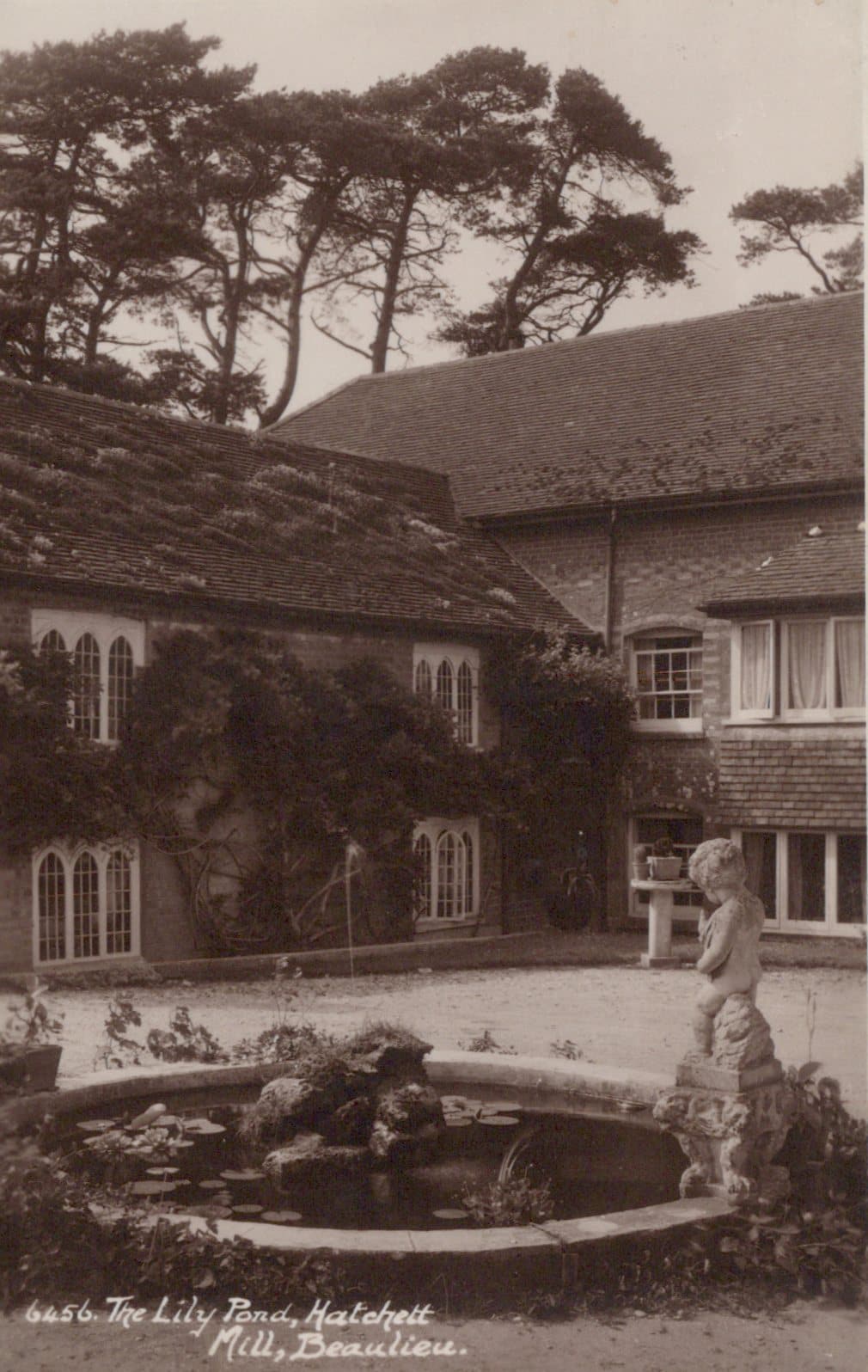 Hampshire Postcard - The Lily Pond, Hatchett Mill, Beaulieu - Mo’s Postcards 