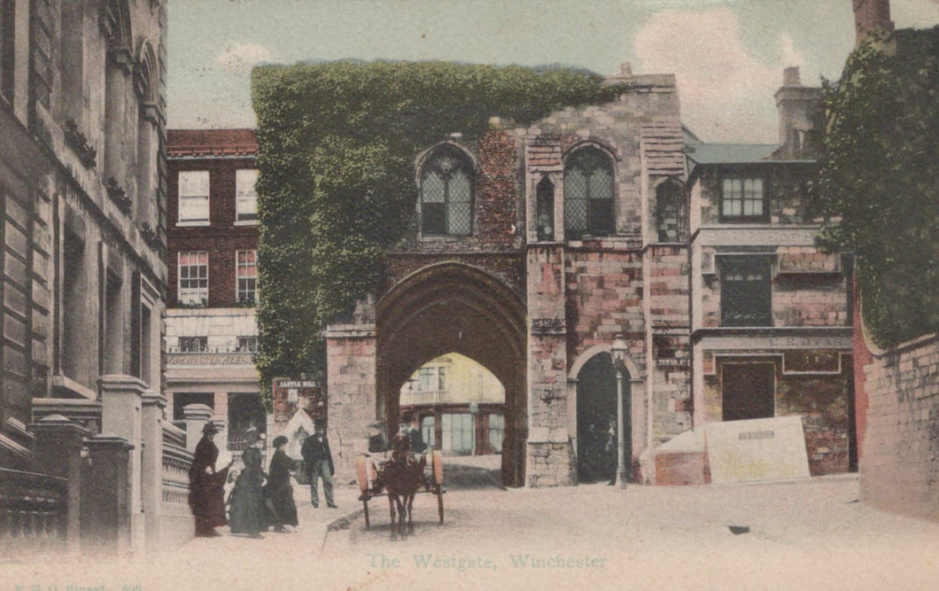 Hampshire Postcard - The Westgate, Winchester, 1908 - Mo’s Postcards 