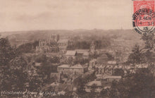 Load image into Gallery viewer, Hampshire Postcard - Winchester From St Giles&#39; Hill, 1915 - Mo’s Postcards 
