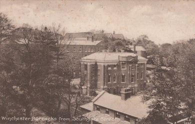 Hampshire Postcard - Winchester Barracks From Southgate Street - Mo’s Postcards 