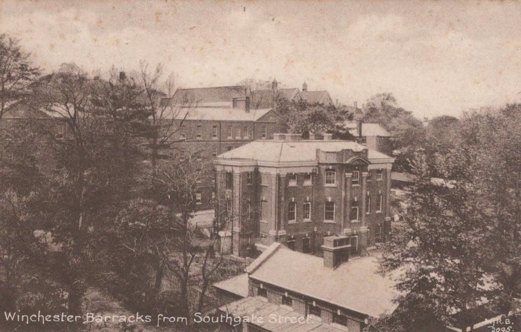 Hampshire Postcard - Winchester Barracks From Southgate Street - Mo’s Postcards 