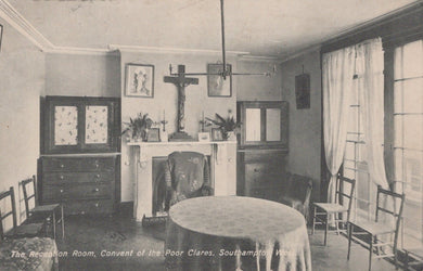 Hampshire Postcard - The Reception Room, Convent of The Poor Clares, Southampton West - Mo’s Postcards 