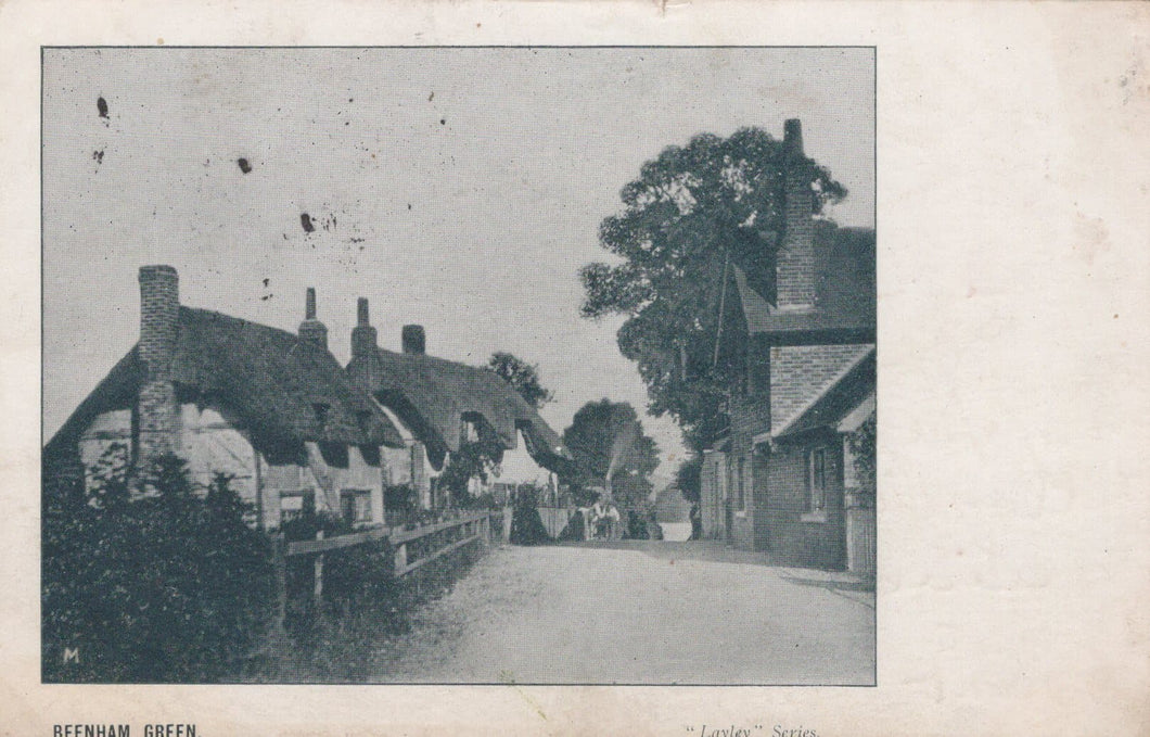 Berkshire Postcard - Beenham Green Village, 1906 - Mo’s Postcards 