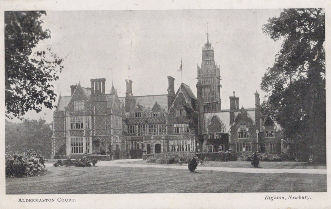 Berkshire Postcard - Aldermaston Court, 1907 - Mo’s Postcards 