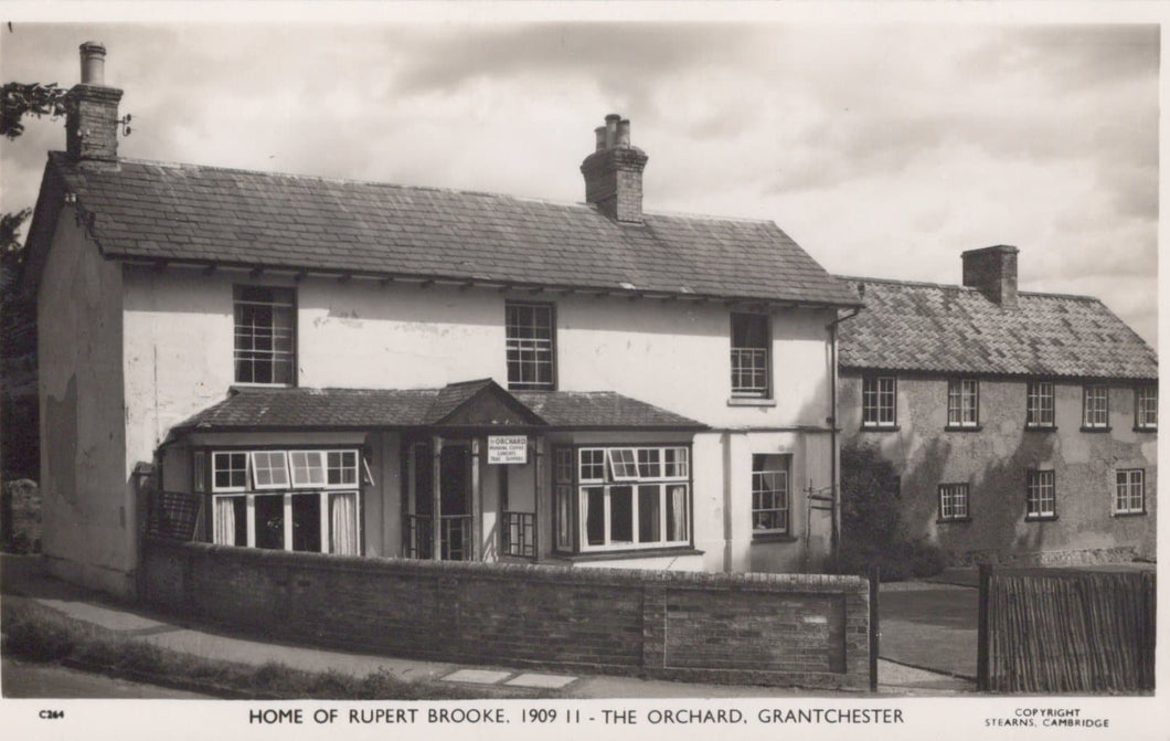 Cambridgeshire Postcard - Home of Rupert Brooke, 1909 II - The Orchard, Grantchester - Mo’s Postcards 