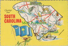Load image into Gallery viewer, Map Postcard - Greetings From South Carolina
