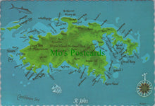 Load image into Gallery viewer, Map Postcard - St John, U.S.Virgin Islands
