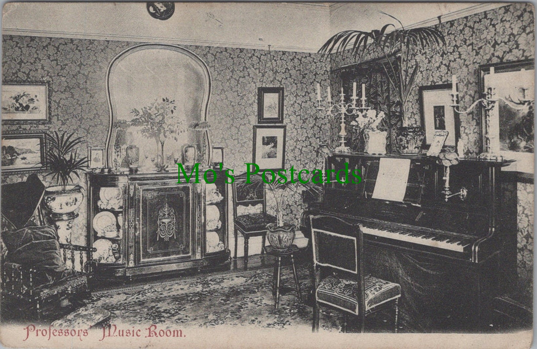 Music Postcard - Professors Music Room