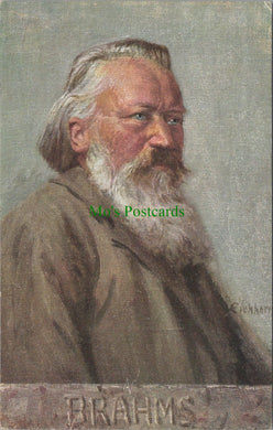 Music Postcard - Composer Johannes Brahms 