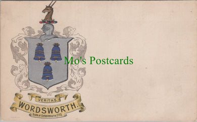 Embossed Heraldry Postcard - Wordsworth