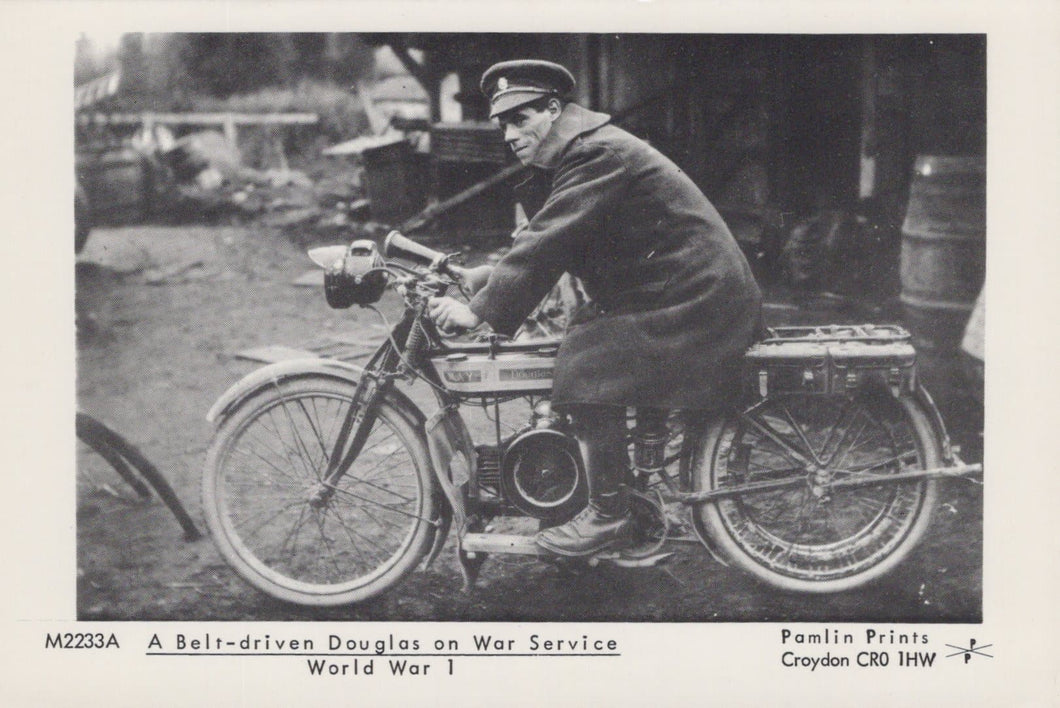 Military Postcard - A Belt-Driven Douglas on War Service, World War 1 - Mo’s Postcards 