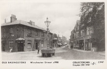 Load image into Gallery viewer, Hampshire Postcard - Old Basingstoke - Winchester Street c1900 - Mo’s Postcards 
