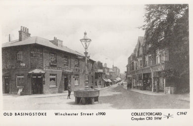 Hampshire Postcard - Old Basingstoke - Winchester Street c1900 - Mo’s Postcards 