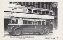 Load image into Gallery viewer, Warwickshire Postcard - Birmingham Trolleybus No.50, Route 94 - Mo’s Postcards 
