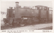 Load image into Gallery viewer, Wales Postcard - On The Vale of Rheidol Railway 1953 - T.No 7 at Aberystwyth - Mo’s Postcards 
